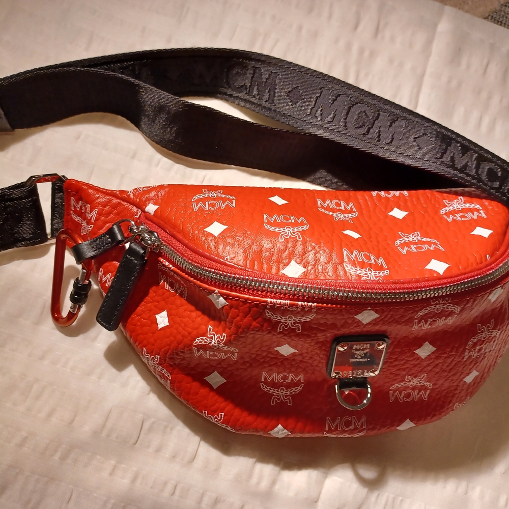 MCM Red Belt Bag